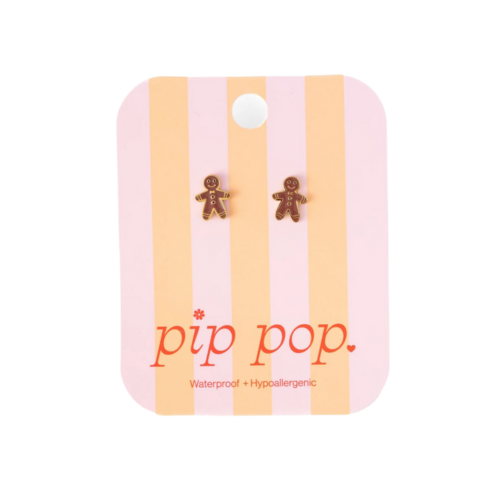 Gingerbread Man Earrings