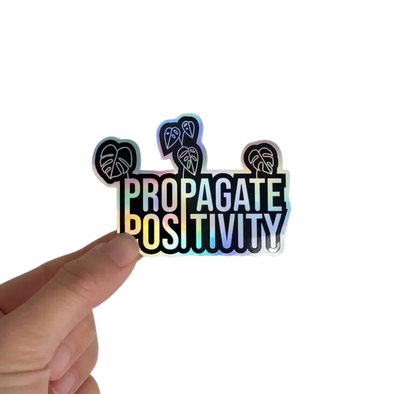 Propagate Positivity Holographic Sticker