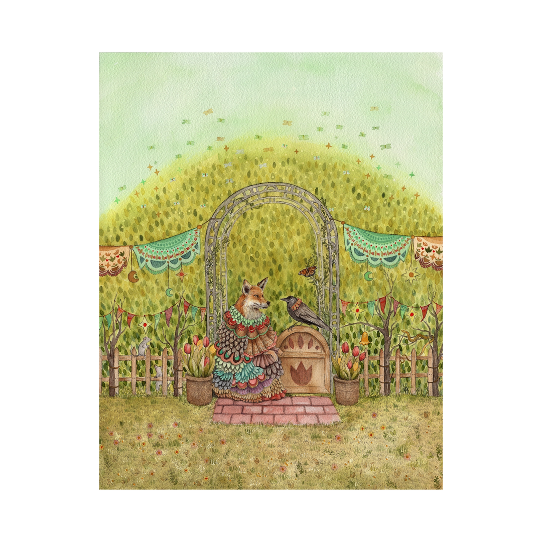 Woodland Homestead: The Garden - Art Print