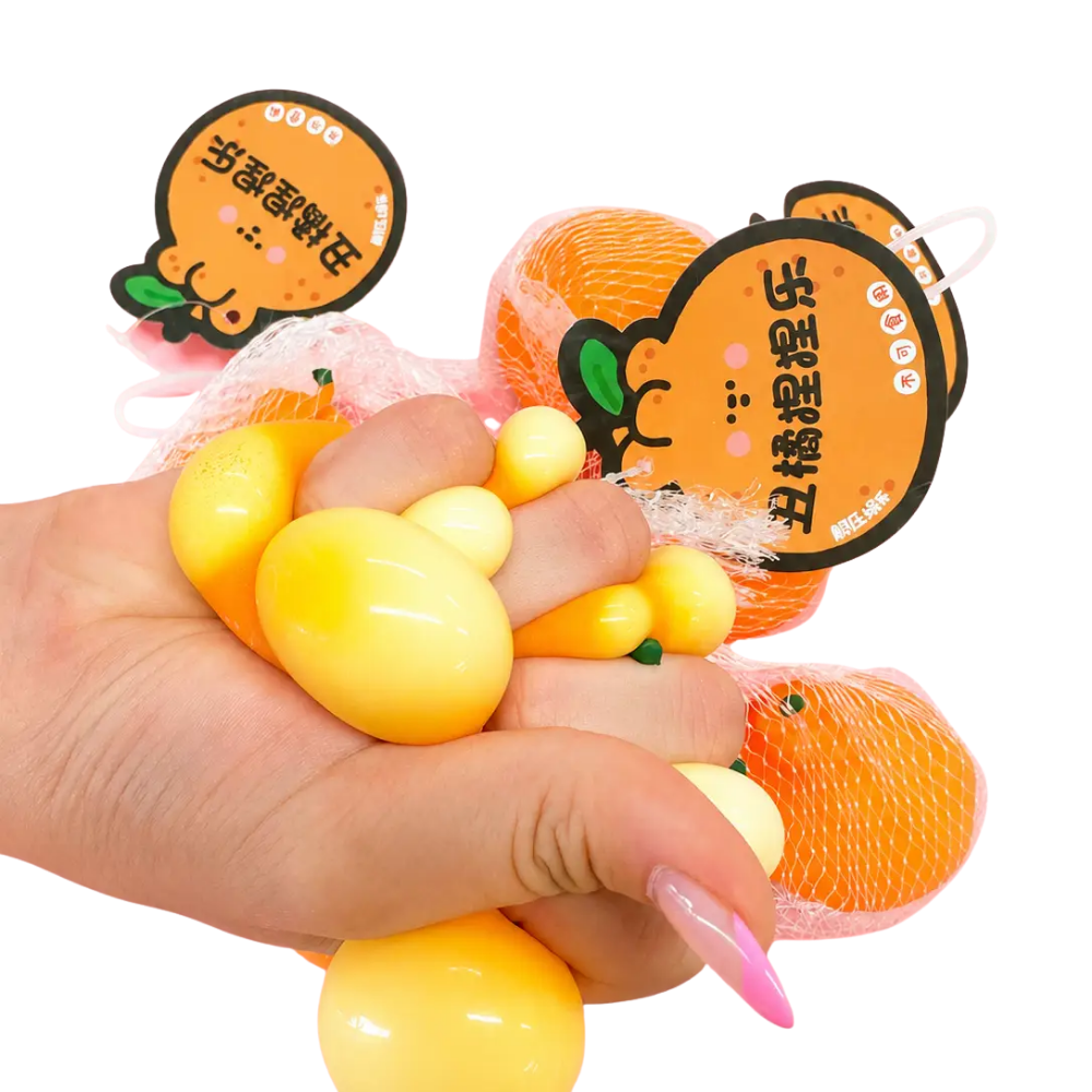 Citrus Crush Squishy - Set of 2 in Orange Bag