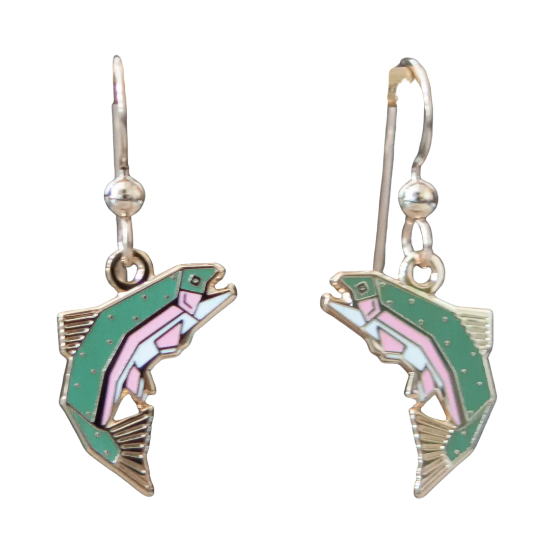 Rainbow Trout Earrings