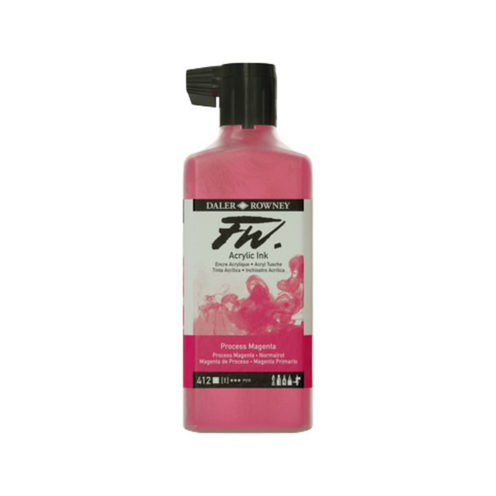 FW Liquid Acrylic Ink 6oz - Process Magenta