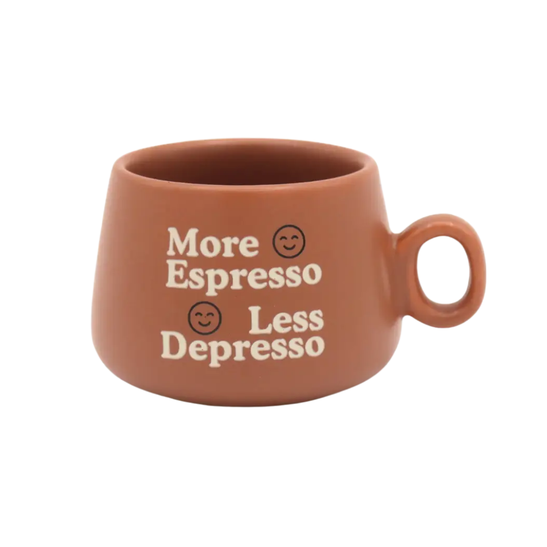 More Espresso Less Depresso - Mug Shot Glass