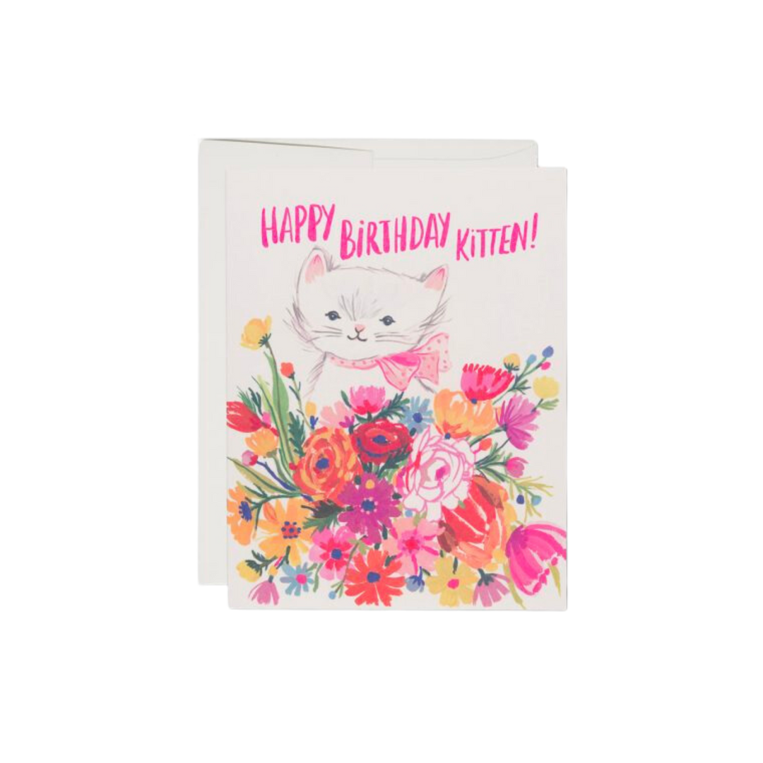 Happy Birthday Kitten Card