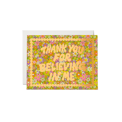 Believe In Me Thank You Card