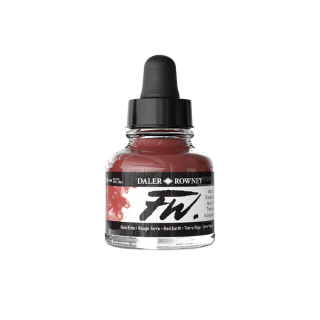 FW Liquid Acrylic Ink 1oz - Red Earth