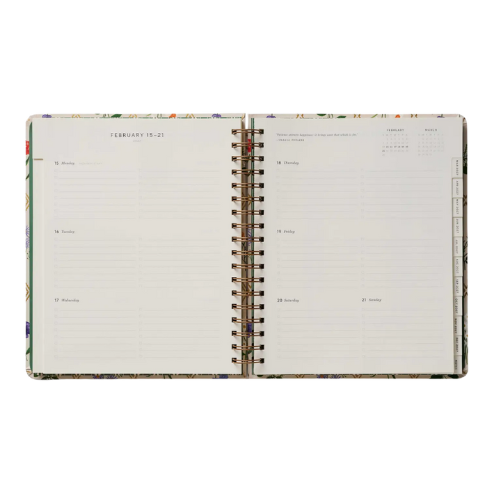 2027 Garden Study 17-Month Academic Planner