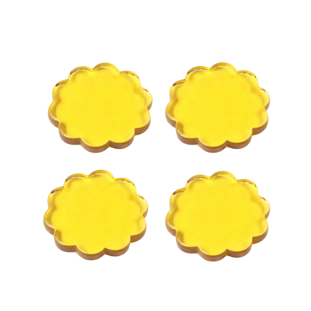 Daisy Glass Coaster - Set of 4