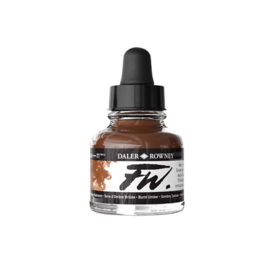 FW Liquid Acrylic Ink 1oz - Burnt Umber