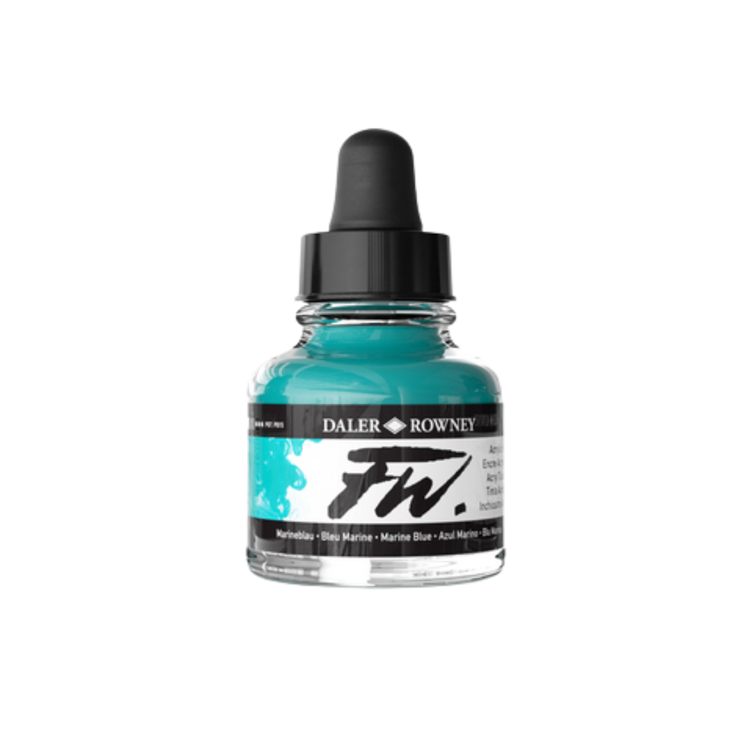 FW Liquid Acrylic Ink 1oz - Marine Blue