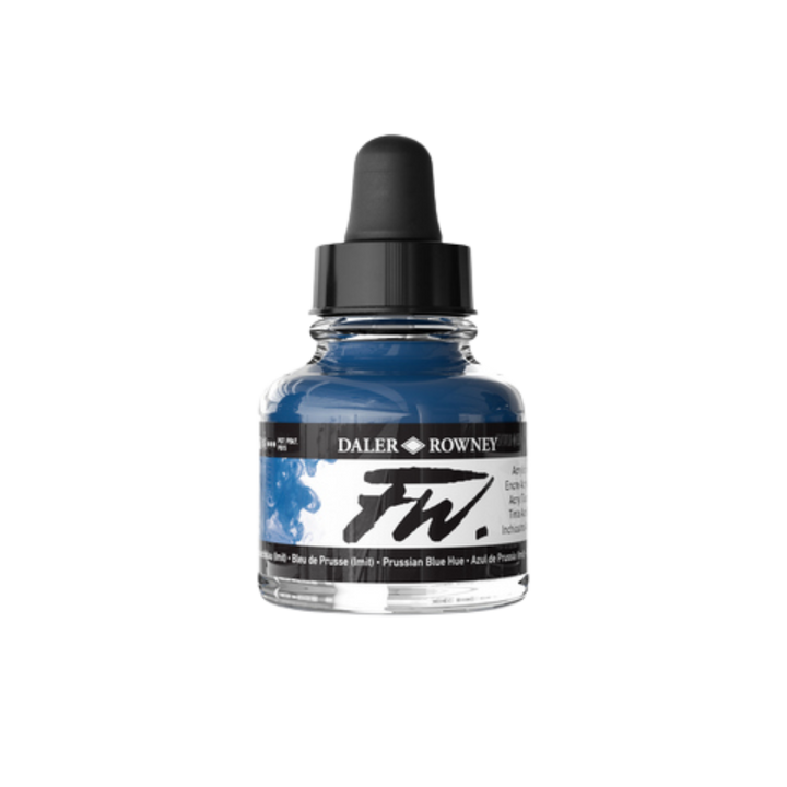 FW Liquid Acrylic Ink 1oz - Prussian Blue Hue