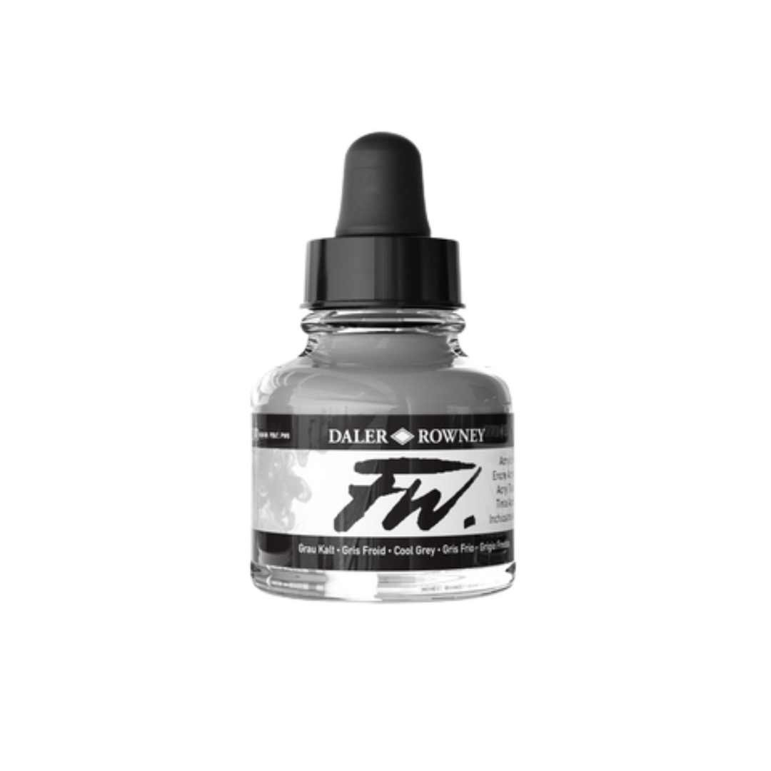 FW Liquid Acrylic Ink 1oz - Cool Grey