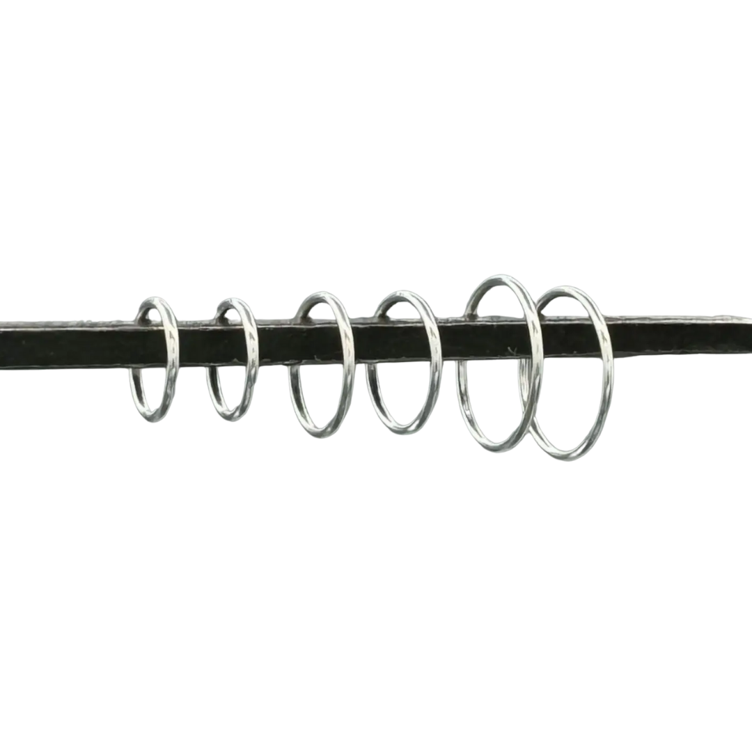 Silver 1mm Sleeper Hoops