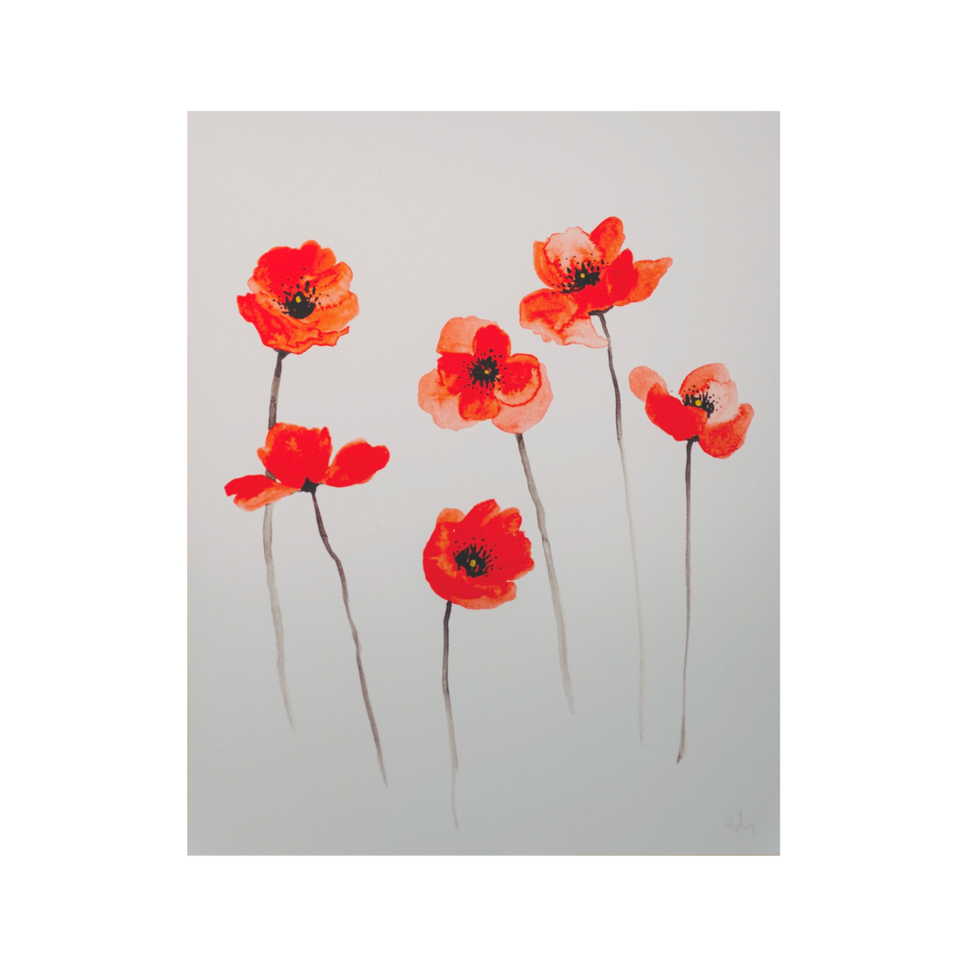 Poppies 8x10 Print