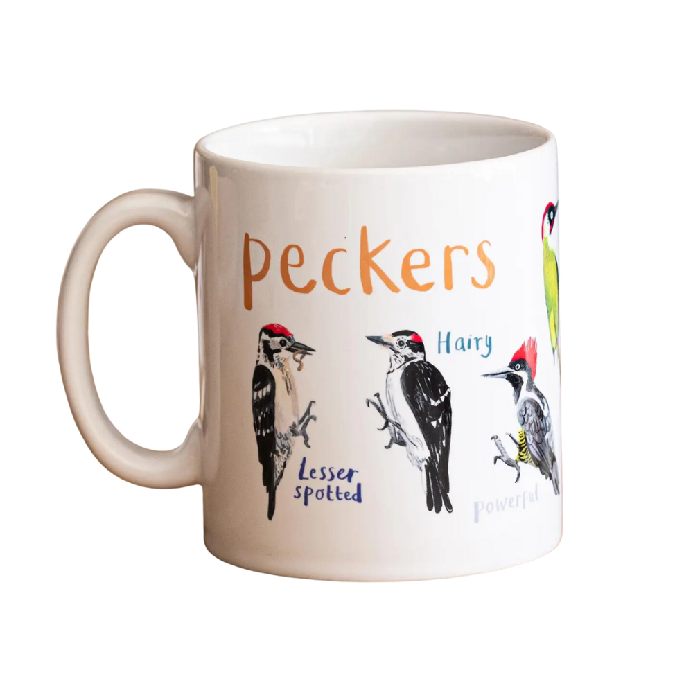Peckers Ceramic Bird Pun Mug