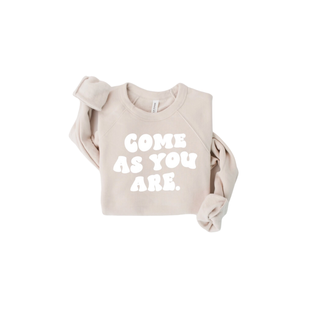 Come As You Are Sweatshirt - Cream