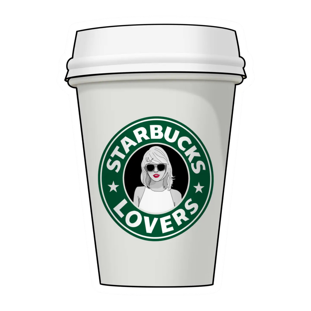 Taylor Swift Starbucks Lovers Cup Sticker