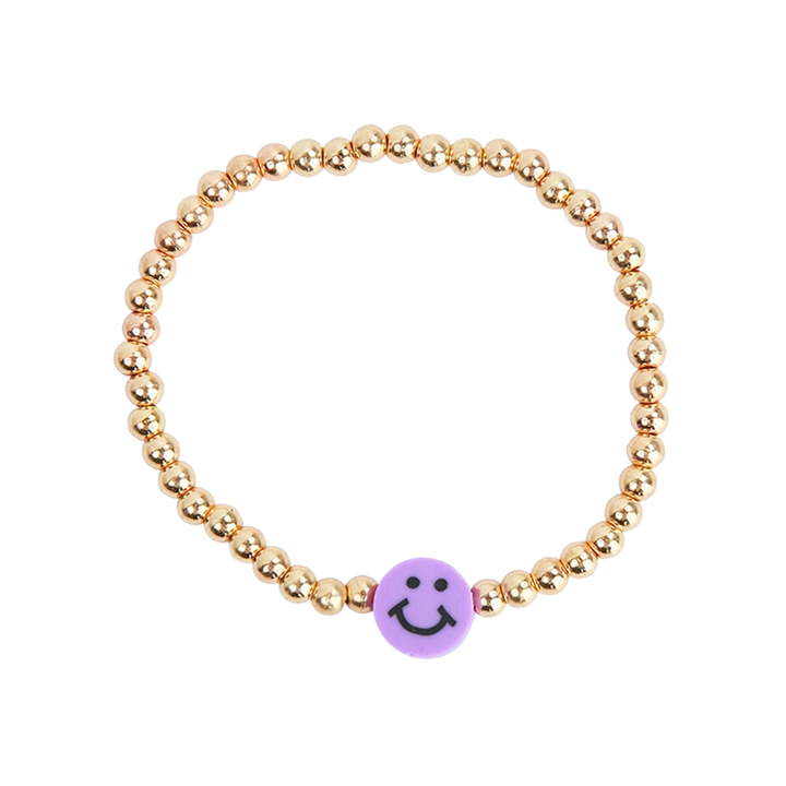 Kids Beaded Happy Face Bracelet