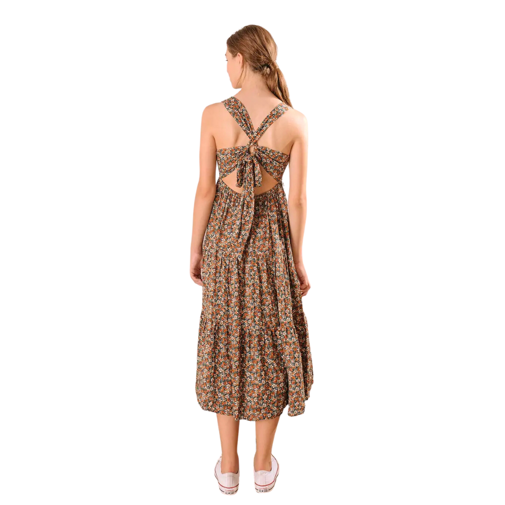 Floral Print Maxi Dress