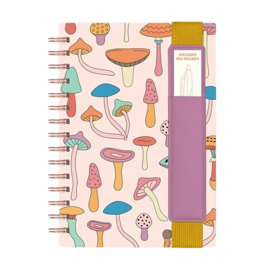 Mushroom Melody Oliver Notebook with Pen Pocket