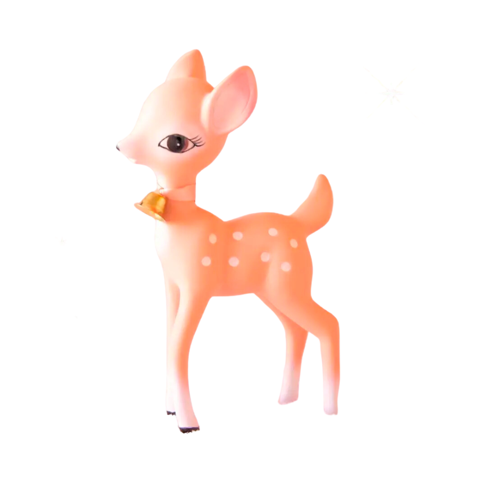 Retro Deer Figurine - Peach