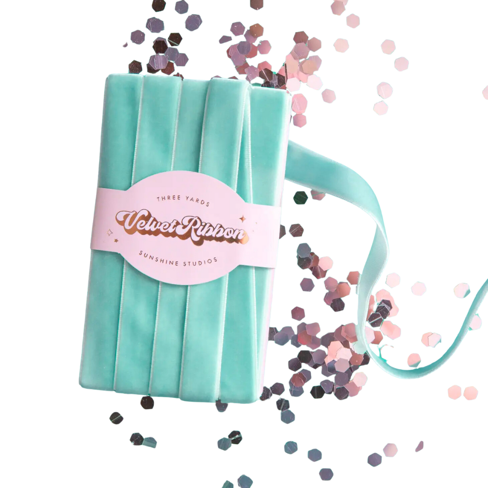 Velvet Ribbon Spool | Mint