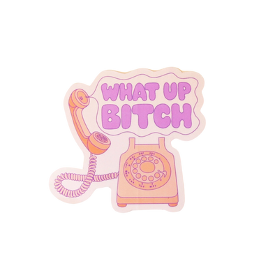 What Up Bitch Sticker