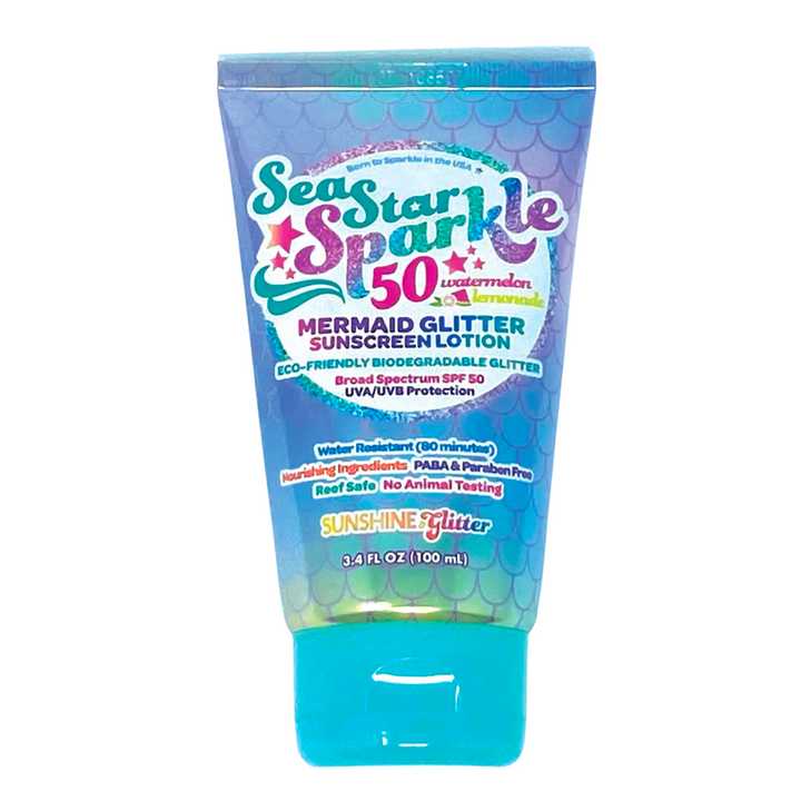 Sea Star Sparkle SPF 50 Glitter Sunscreen Lotion