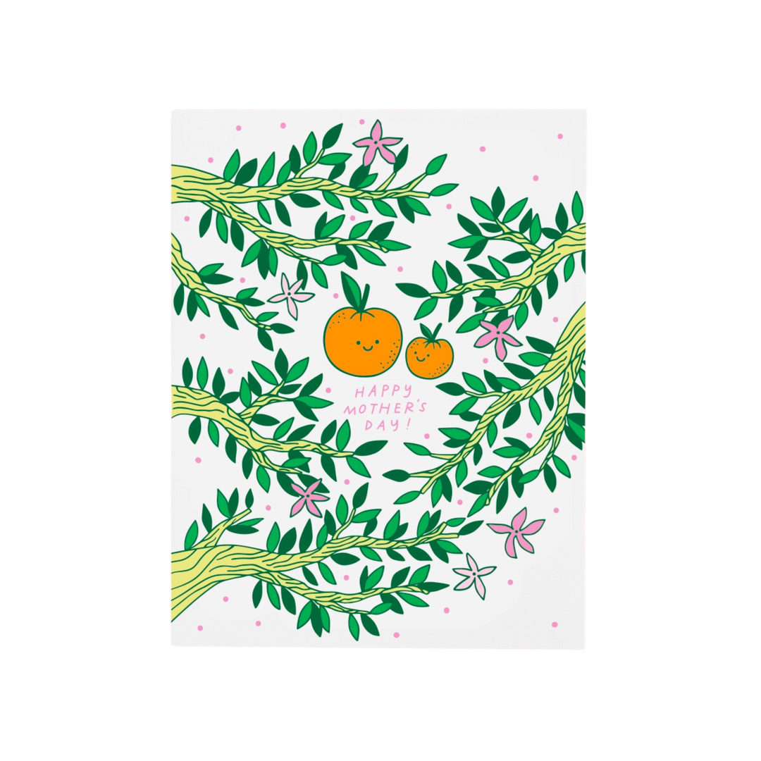 Orange Mother's Day Card