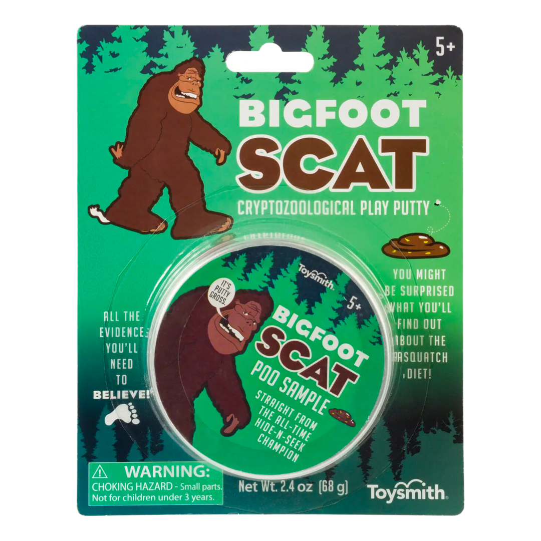 Bigfoot Scat, Poo Colored Slime with Unicorn Figurine