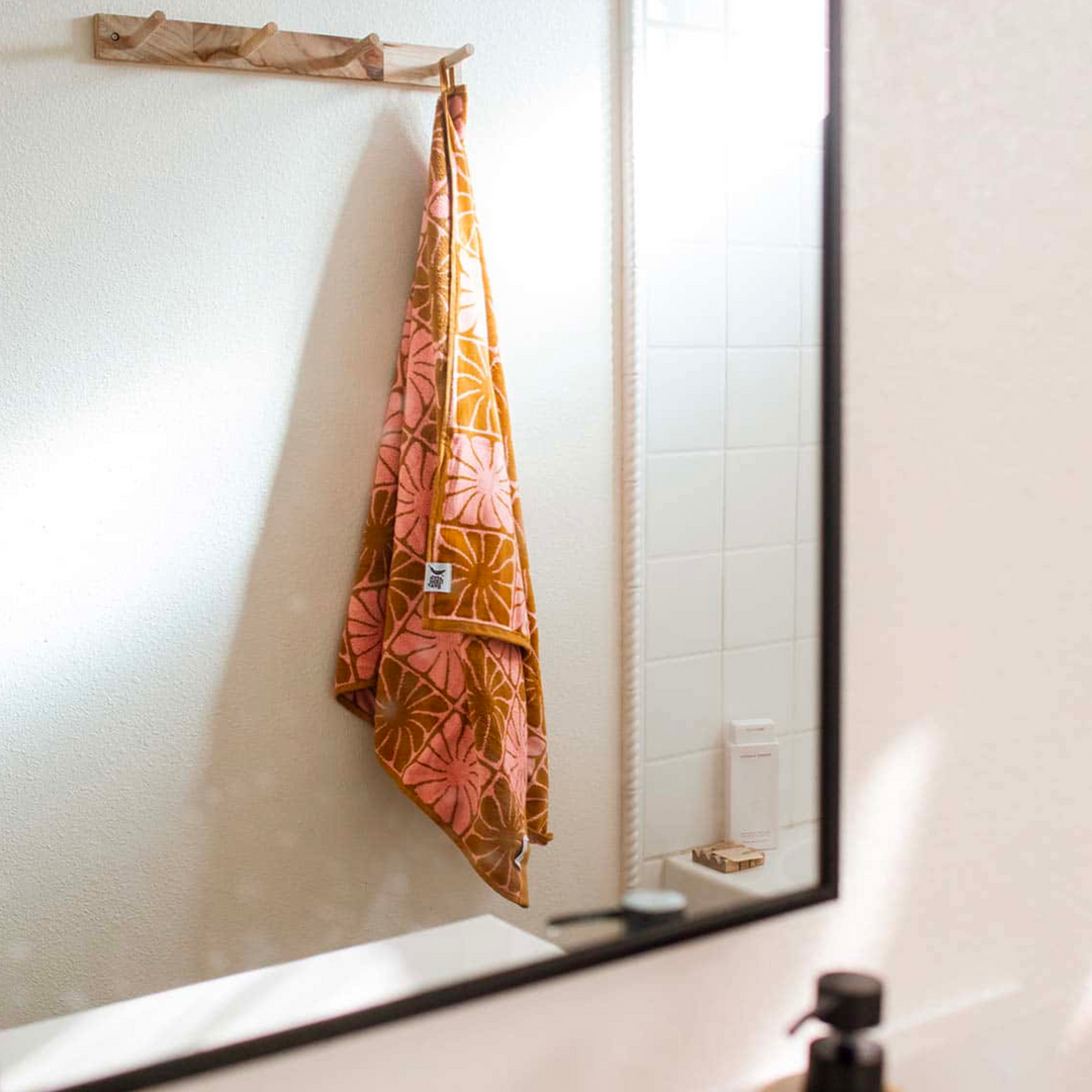 Groovy Flowers Bath Towel