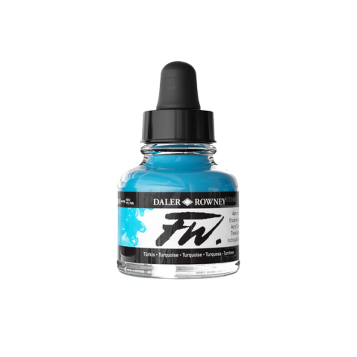 FW Liquid Acrylic Ink 1oz - Turquoise