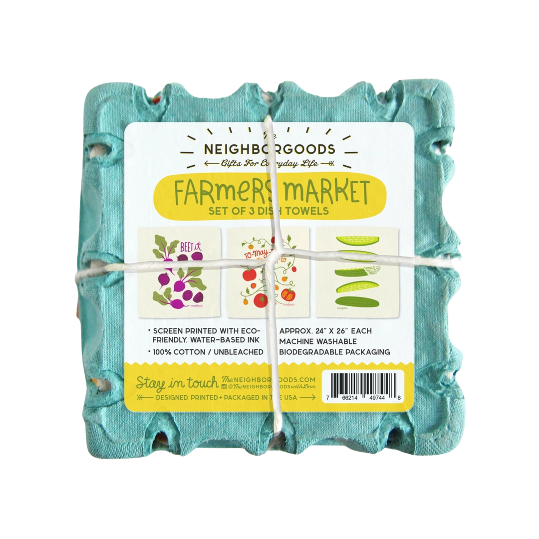 Farmers Market - Dish Towel Set of 3