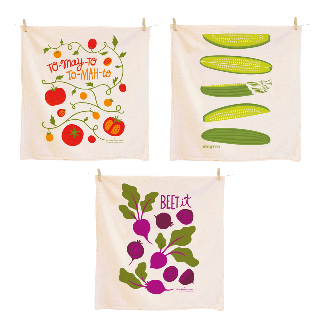 Farmers Market - Dish Towel Set of 3