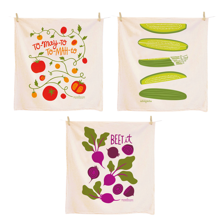 Farmers Market - Dish Towel Set of 3
