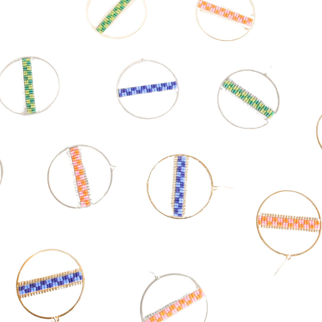 Geo Hoop Earrings