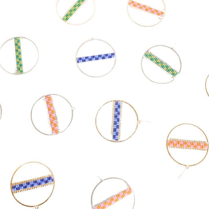 Geo Hoop Earrings