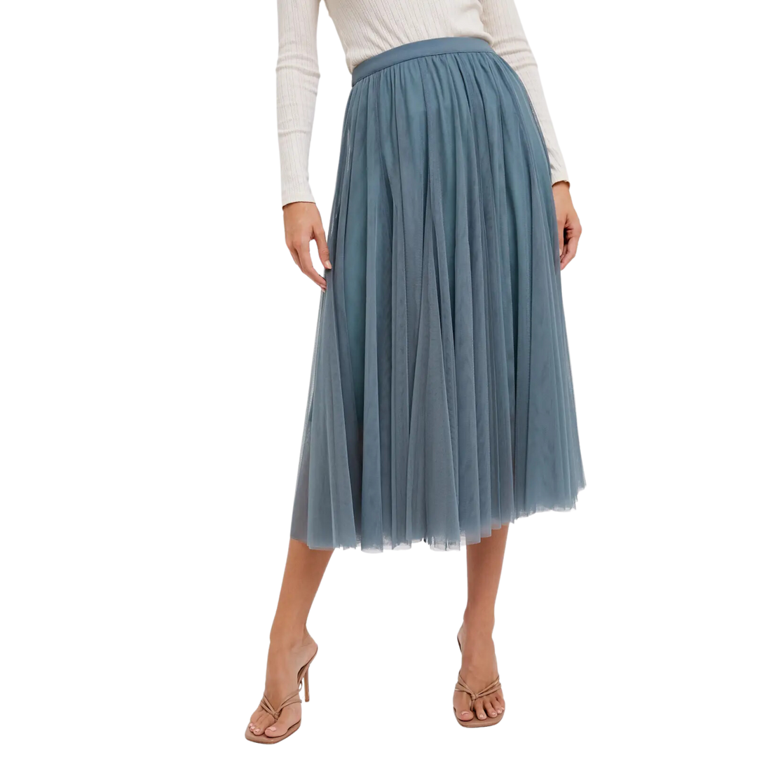 Tulle Midi Skirt