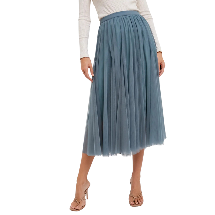 Tulle Midi Skirt