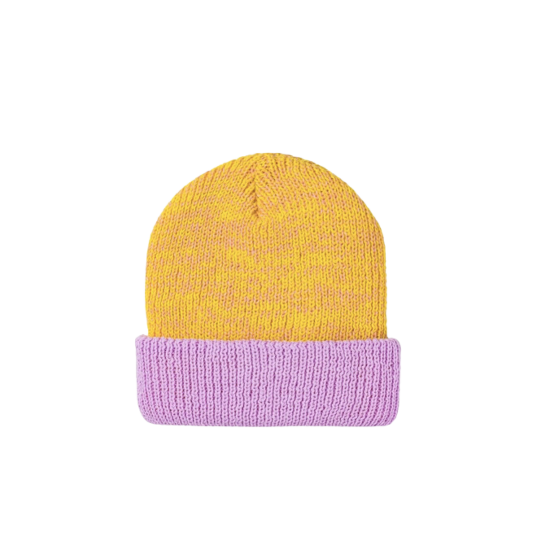 Colorblock Plush Knit Beanie