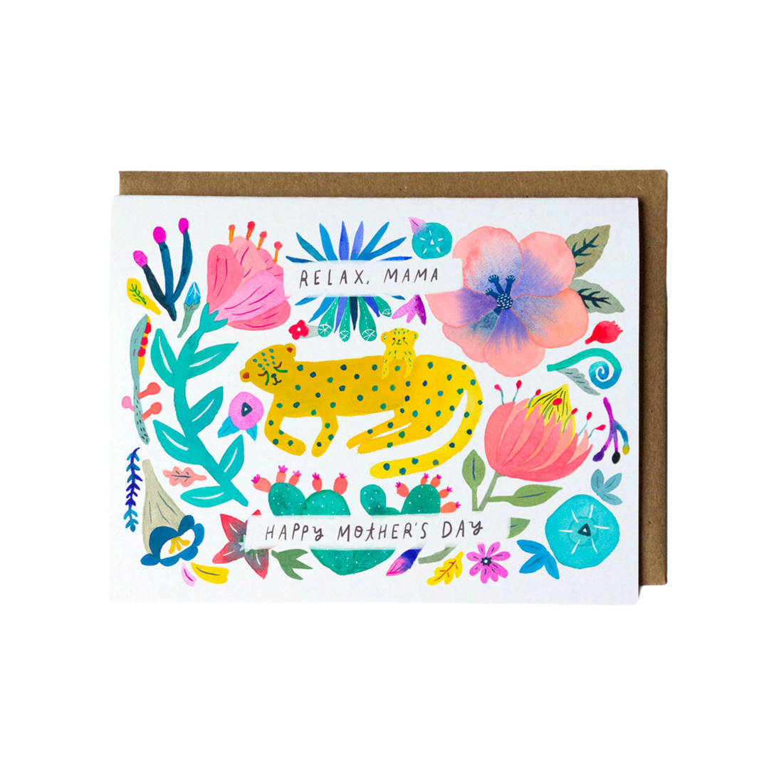 Cheetah Mama Mother's Day Card