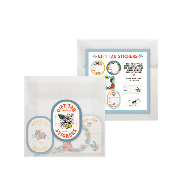 Gift Tag Stickers: Winter Citrus