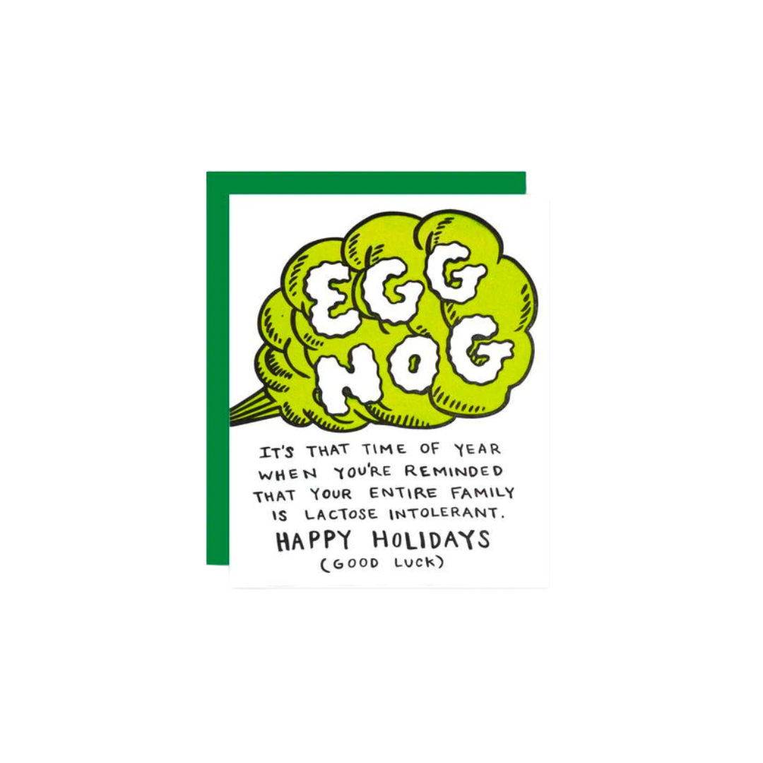 Egg Nog Holiday Card - Set of 6
