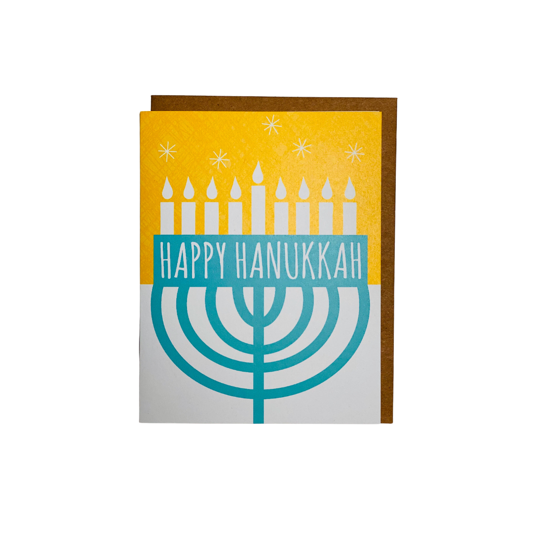 Hanukkah Menorah Card