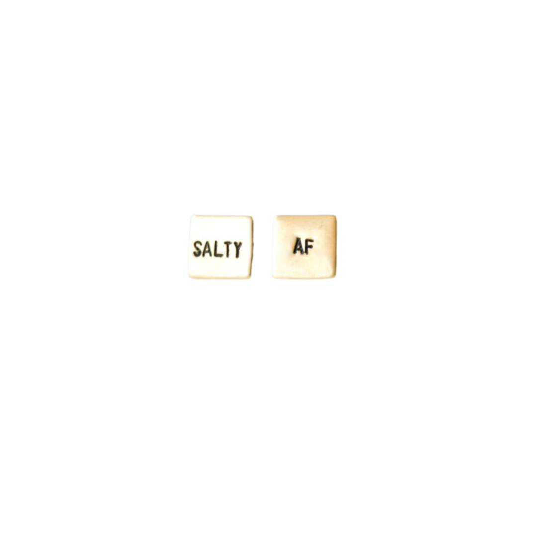 Salty AF Square Studs