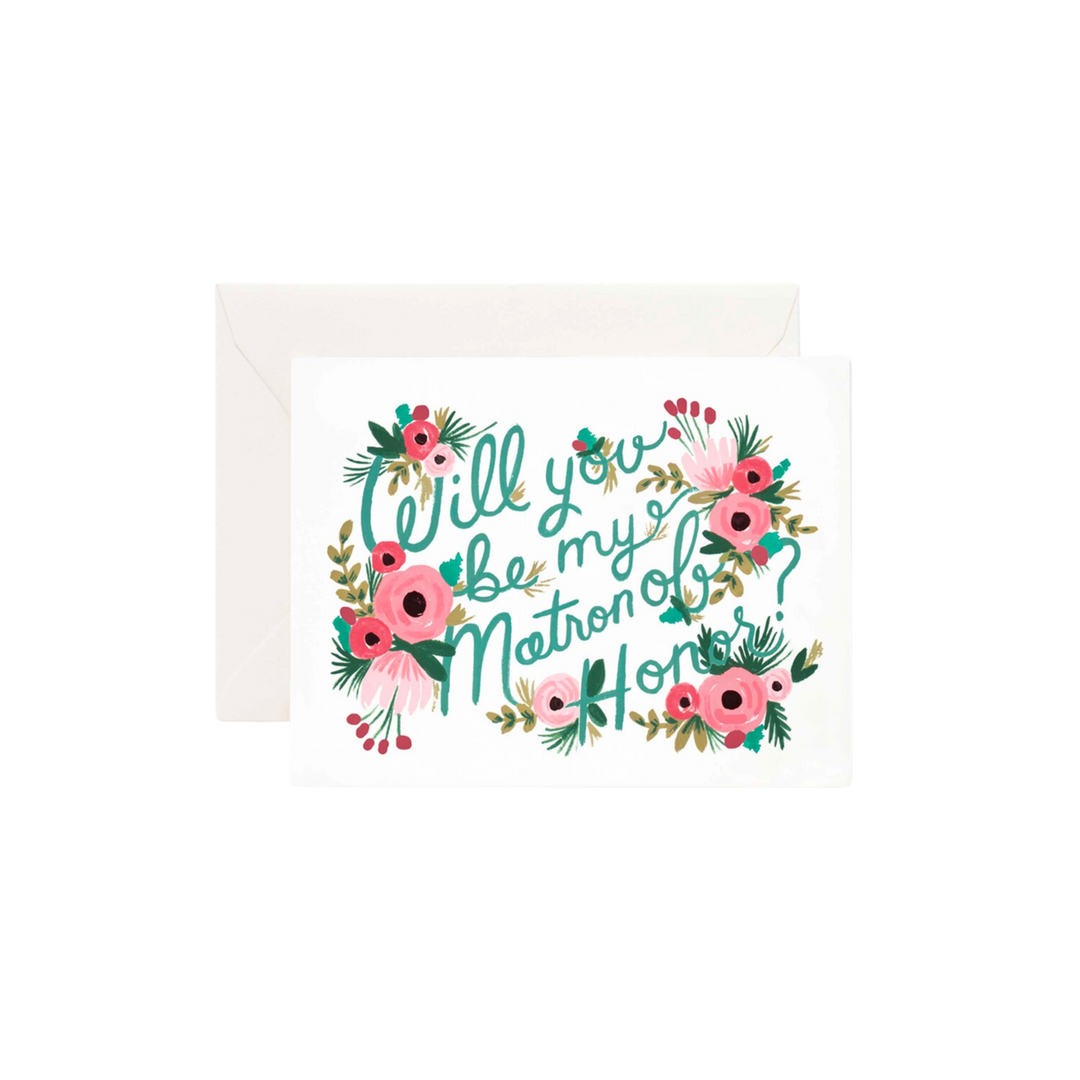 Be My Matron of Honor card
