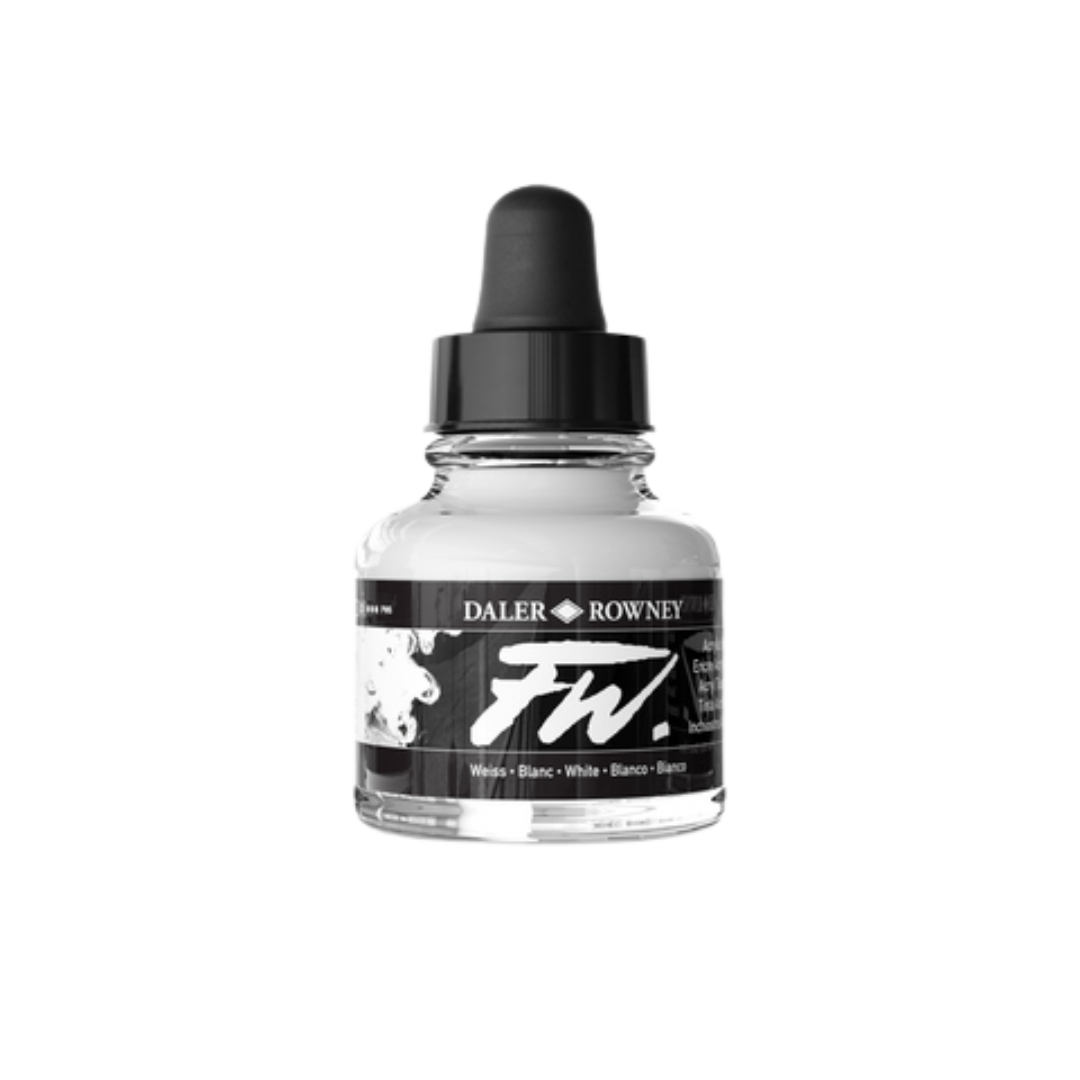 FW Liquid Acrylic Ink 1oz - White