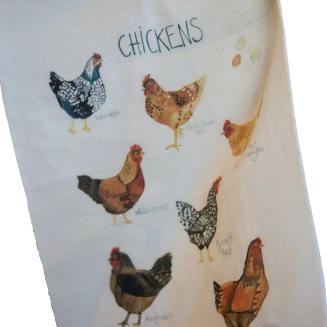 Chickens! Tea Towel