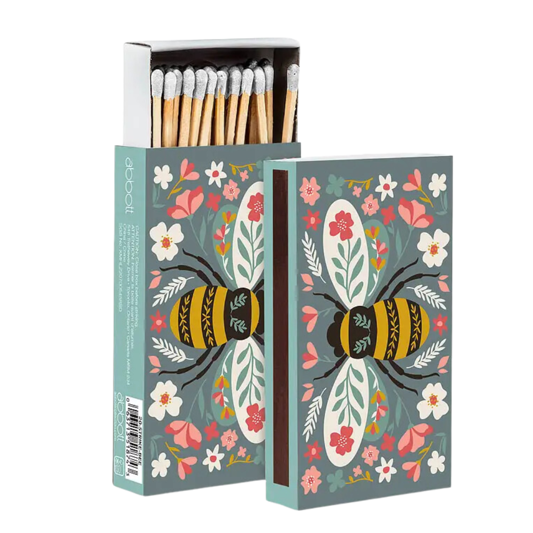 Colourful Floral Bee Matches