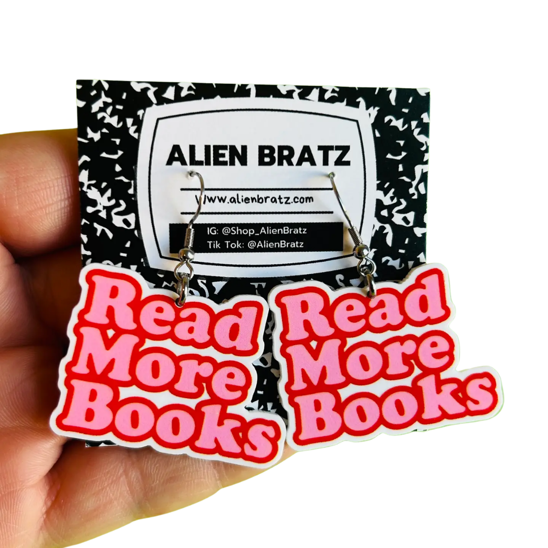 Book Theme Earrings